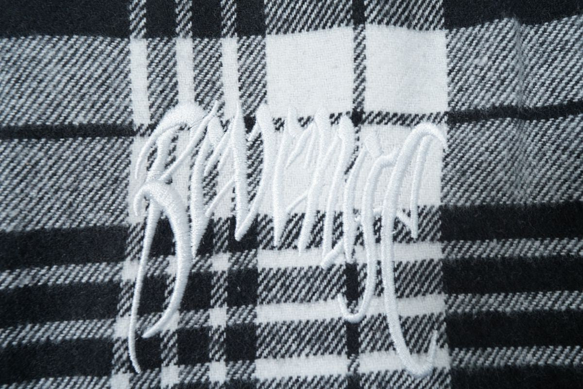 Revenge Embroidered Flannel Shirt