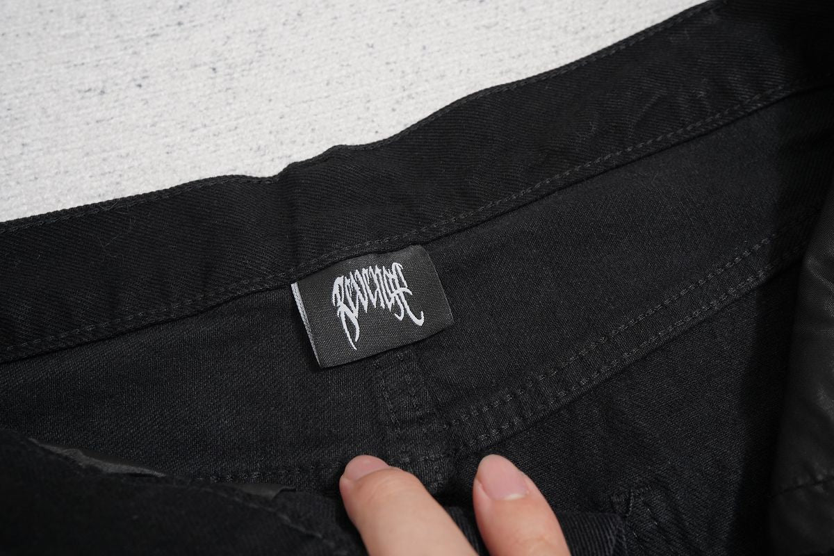 Revenge Embroidered Denim Jeans