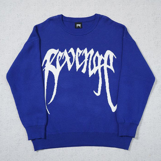 Revenge Knit Logo Crewneck Sweater