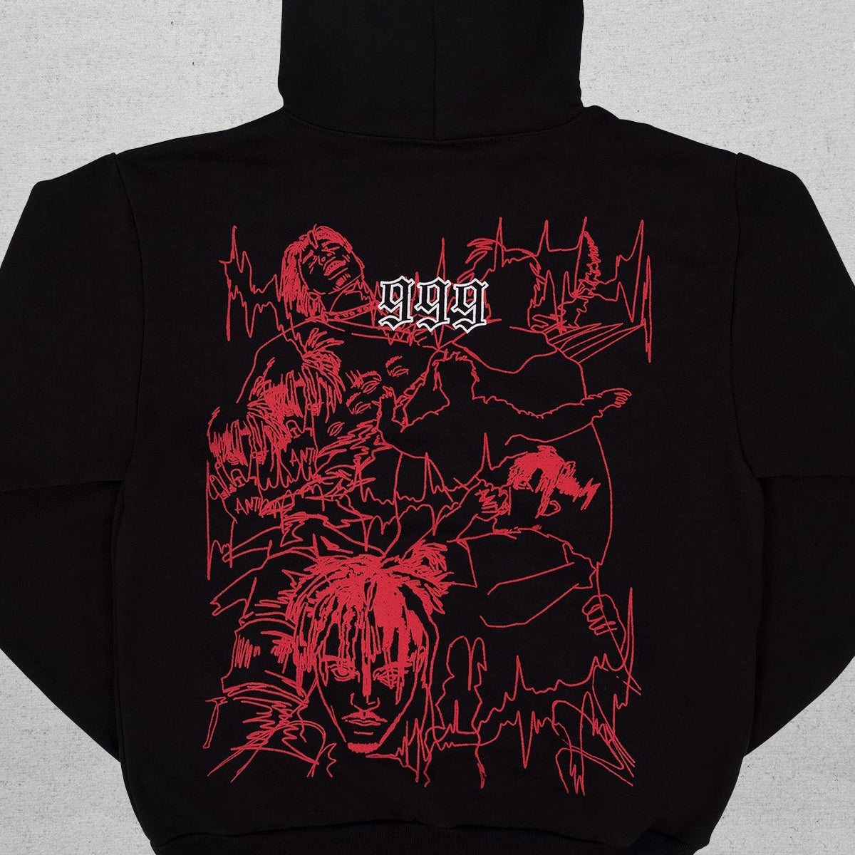 Revenge Outline Sketch Hoodie