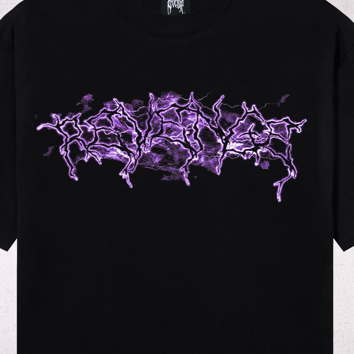 Revenge Purple Lightning Logo Tee