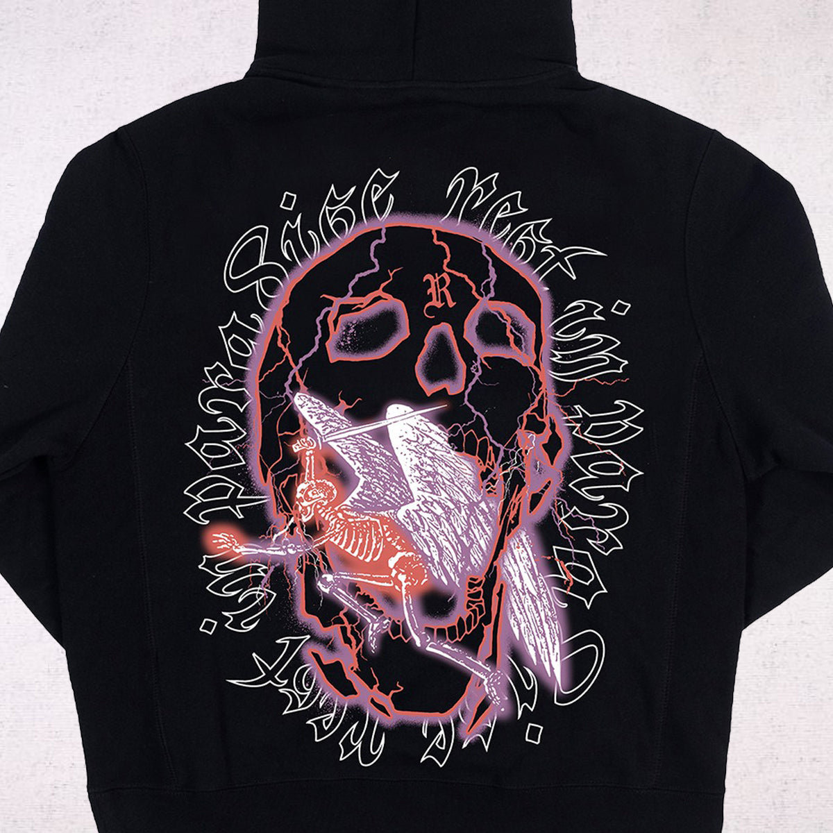 Revenge Skeleton Angel Hoodiea