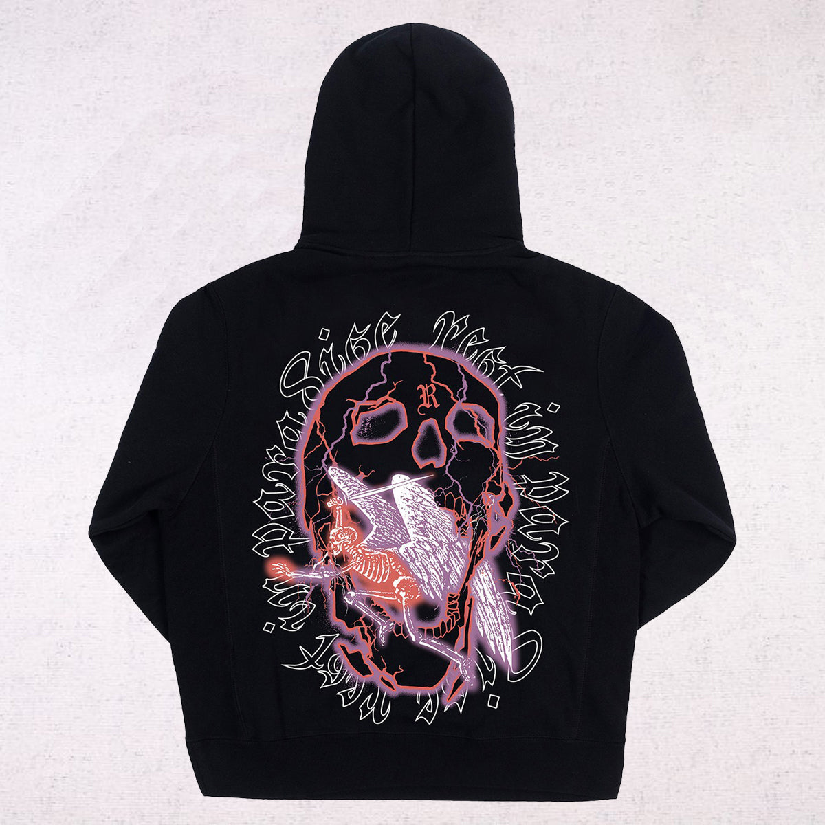 Revenge Skeleton Angel Hoodiea