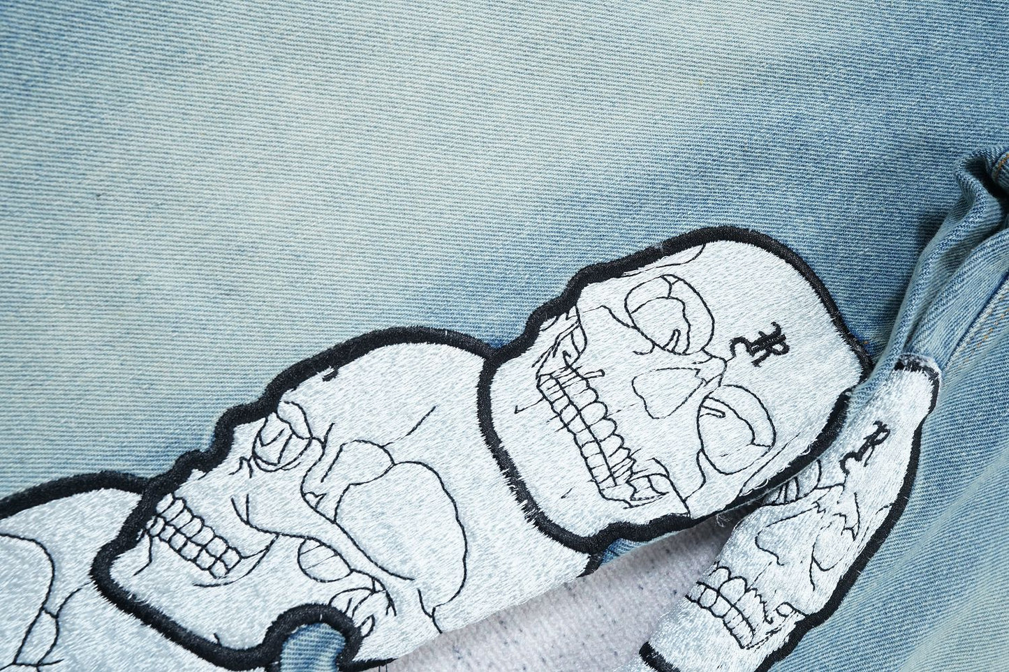 Revenge Skull Patch Denim Pant