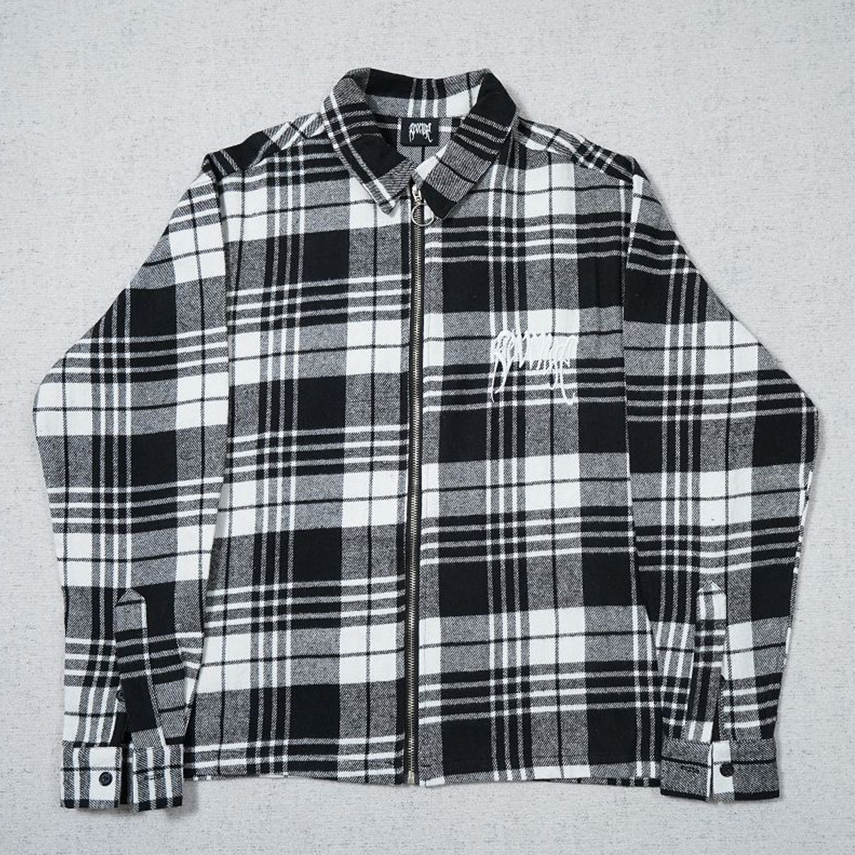 Revenge Embroidered Flannel Shirt